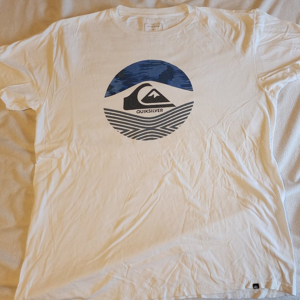 Quicksilver men T-shirt XL white